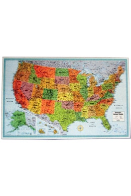 USA Laminated Wall Map - M Series