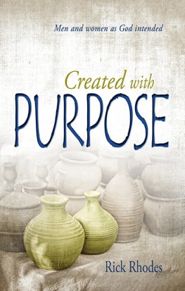 Created With Purpose ~ Men and women as God intended