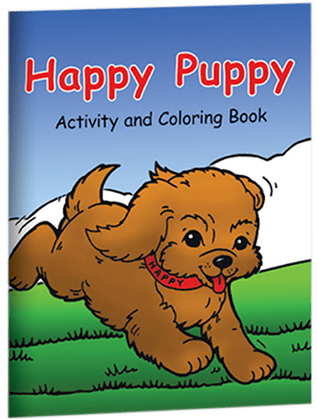 Happy Puppy Activity and Coloring Book