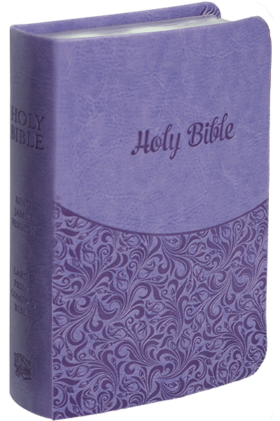 Purple Simulated Leather Bible